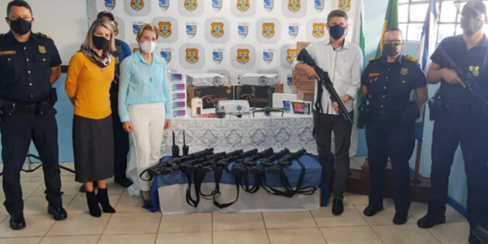 Espingardas e rádios comunicadores devem se juntar a outros equipamentos e materiais que foram conquistados recentemente pela secretaria