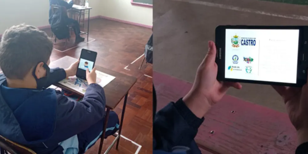Uso de tablets foi um dos principais recursos na escola