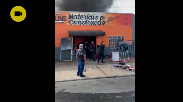 Imagem ilustrativa da imagem Fogo destrói loja de materiais de construção em Castro