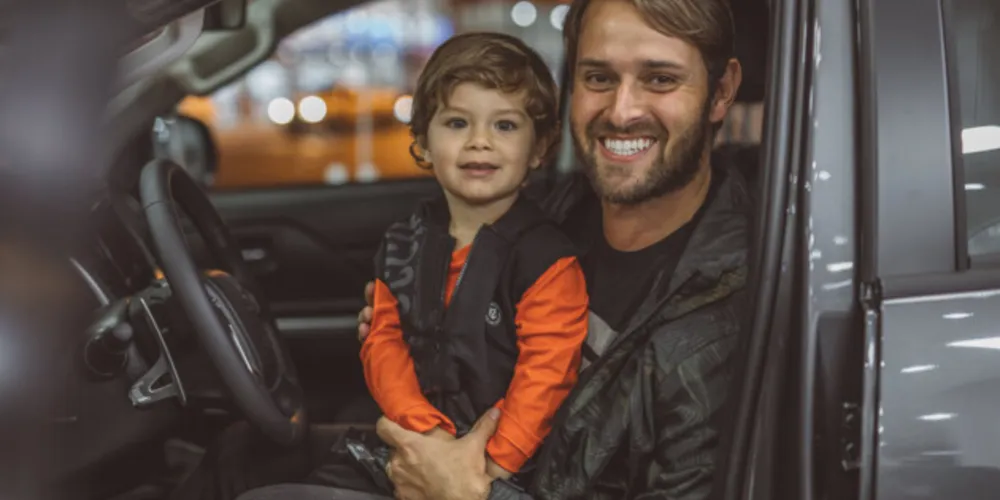 Luiz Henrique Chezini e seu filho Caetano R. Chezini 