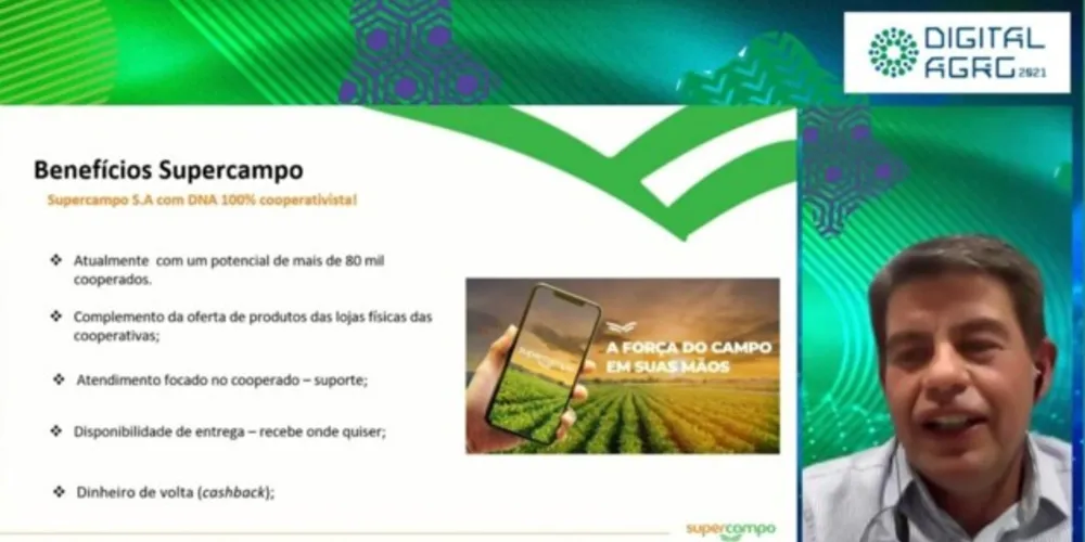 Durante o painel, Rafael Gehlen, Head Comercial da Supercampo, falou um pouco sobre a origem da plataforma digital e seus objetivos