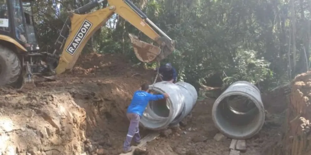 Obras na estrada da barrinha foram iniciadas nesta semana