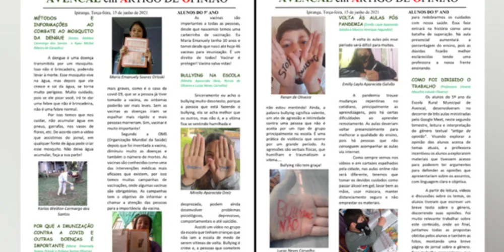 Produção traz formato inspirado nas primeiras páginas de jornais impressos