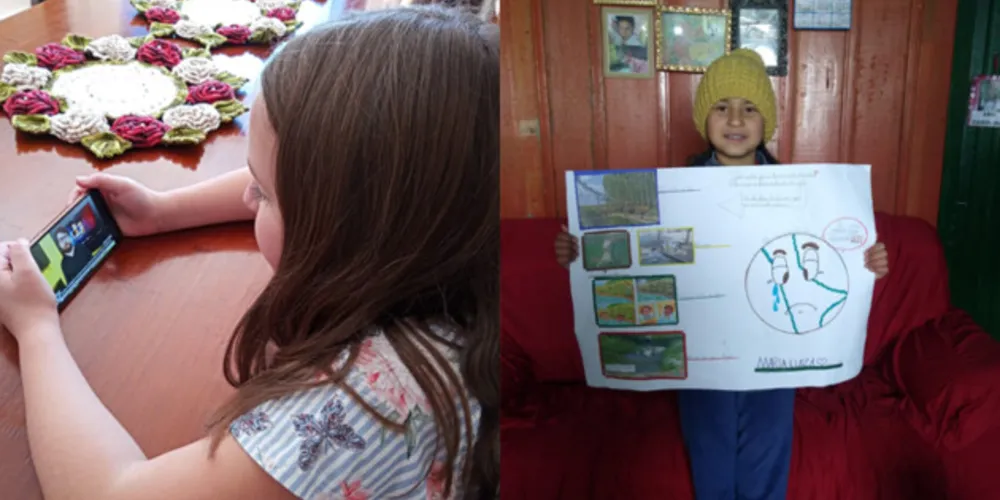 Diversos materiais foram estudados, debatidos e produzidos junto à turma