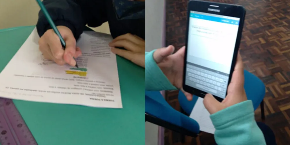 Tablets e outros recursos contribuíram com a aula