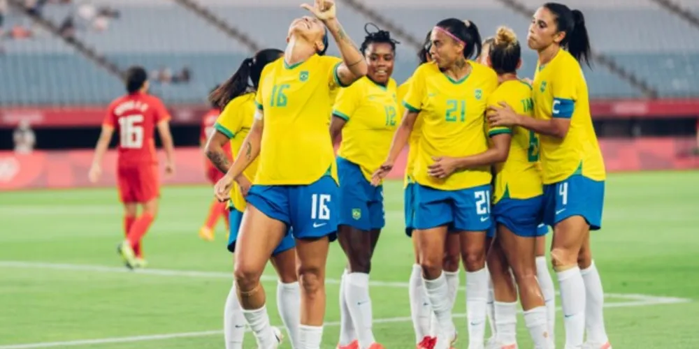 Seleção brasileira atropelou a China, no Estádio de Miyagi, e começou com o pé direito a corrida pelo sonho dourado nos Jogos Olímpicos