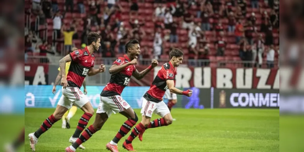 O Flamengo derrotou o Defensa y Justicia (Argentina) por 4 a 1