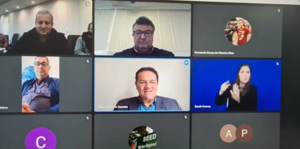 Prefeito Moacyr Fadel (Patriota) participou de encontro online com o reitor da instituição