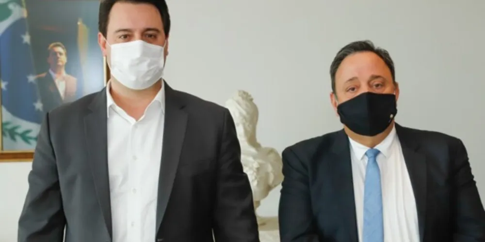 Governador Ratinho Jr. (PSD) e deputado Hussein Bakri (PSD).
