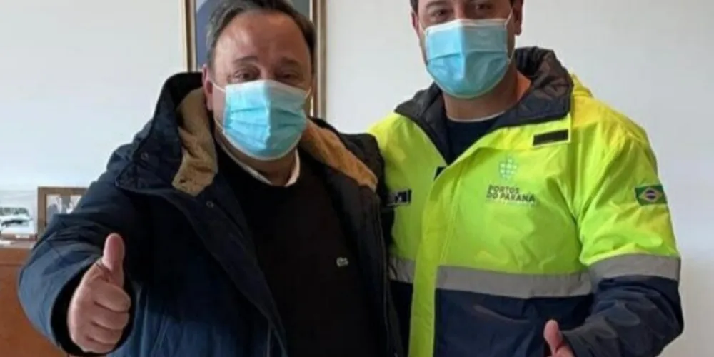 Deputado Hussein Bakri (PSD) e Ratinho Jr. (PSD).