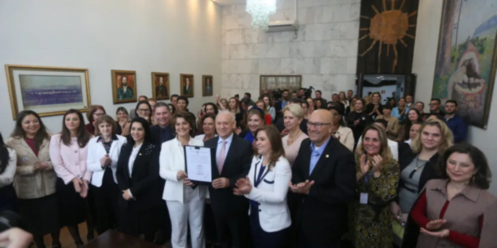 Solenidade, em julho de 2019, que marcou o início da Procuradoria da Mulher.