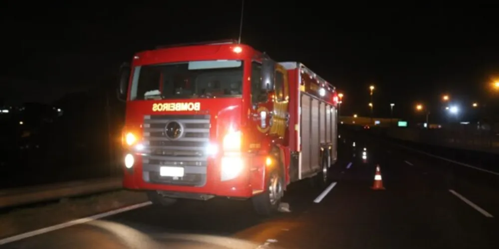 Corpo de Bombeiros esteve no local da ocorrência