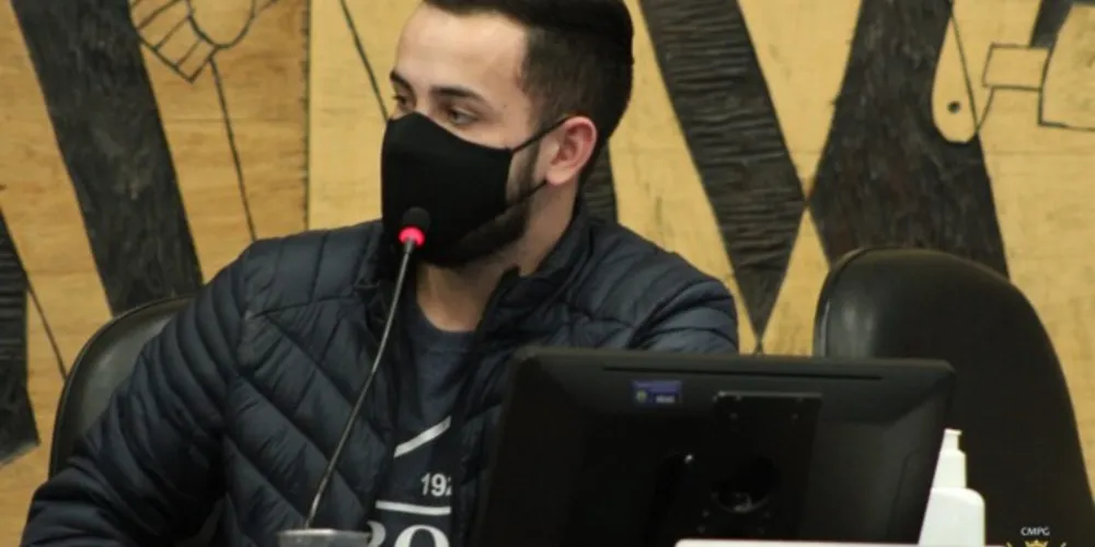 Vereador de Ponta Grossa, Filipe Chociai (PV).
