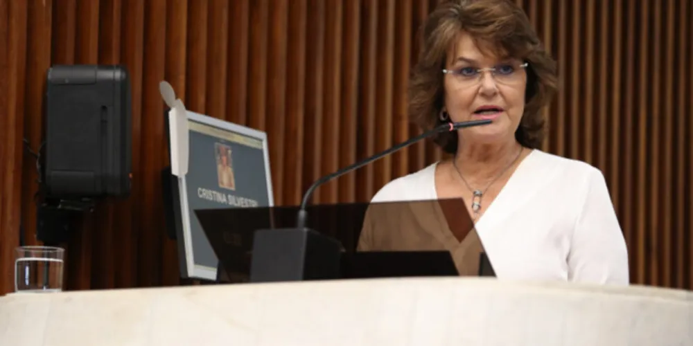 Deputada estadual Cristina Silvestri (Cidadania).