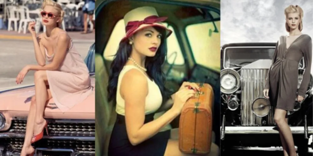 Moda retrô possuem referencias e releituras inspirados em modelos do passado, no entanto são confeccionadas com materiais modernos