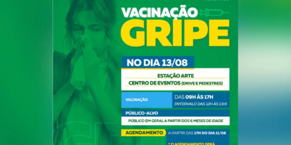 Agendamento deve ser feito pelo site da Prefeitura