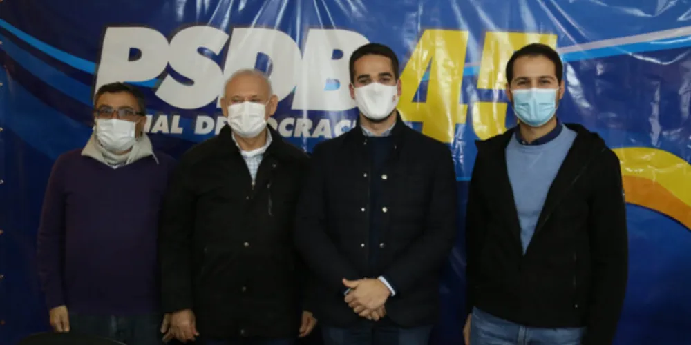 Michele Caputo, Ademar Traiano, Eduardo Leite e Paulo Litro.