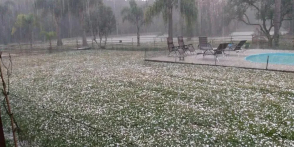 Granizo na região de Campo Largo.