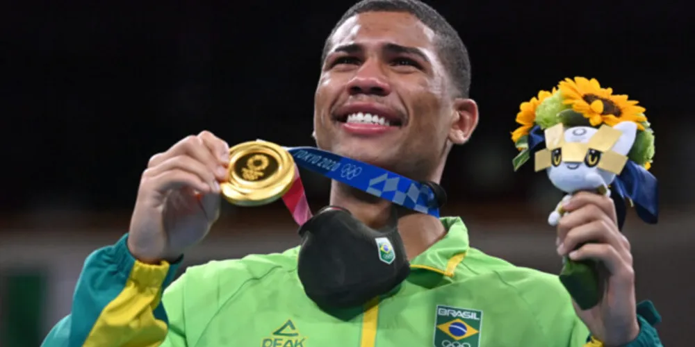 Hebert Conceição ganhou a medalha de ouro na Olimpíada de Tóquio.