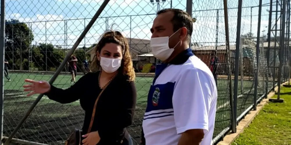Prefeita Dayane Sovinski participou de vistoria nos bairros nesta quarta-feira (8)