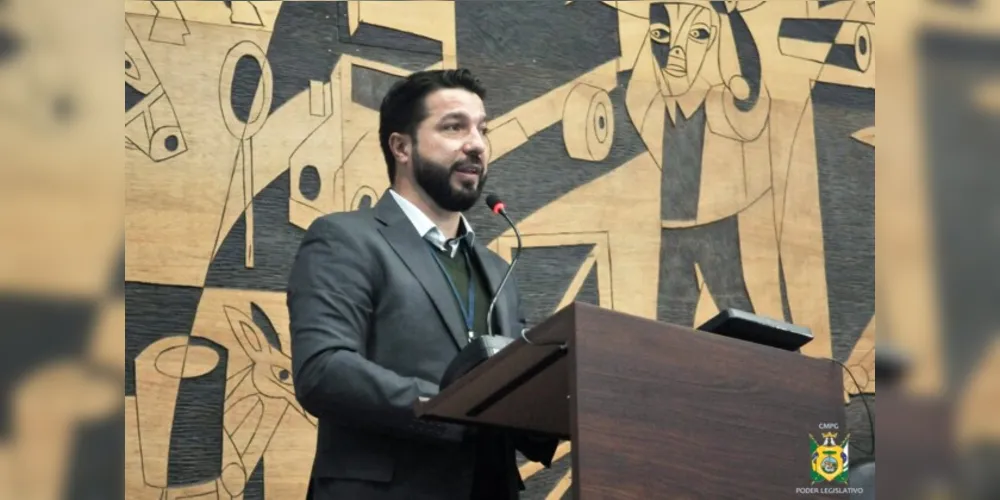 Vereador da cidade de Ponta Grossa, Leandro Bianco (Republicanos).