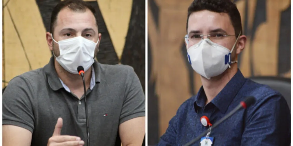 Vereadores Daniel Milla (à esquerda) e Dr. Erick (à direita) são os autores do projeto de lei.