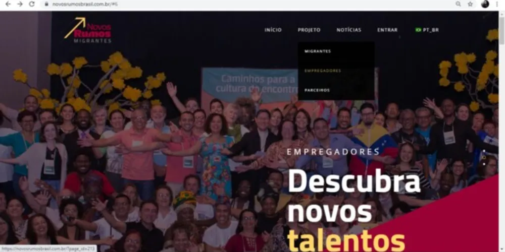 O cadastro pode ser preenchido pelo próprio migrante