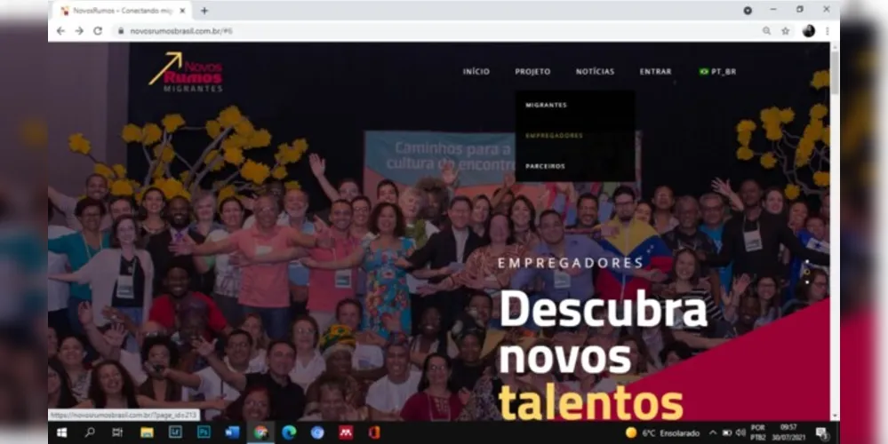 O cadastro pode ser preenchido pelo próprio migrante