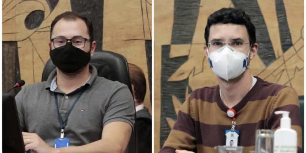 Daniel Milla (à esquerda) e Dr. Erick (à direita).