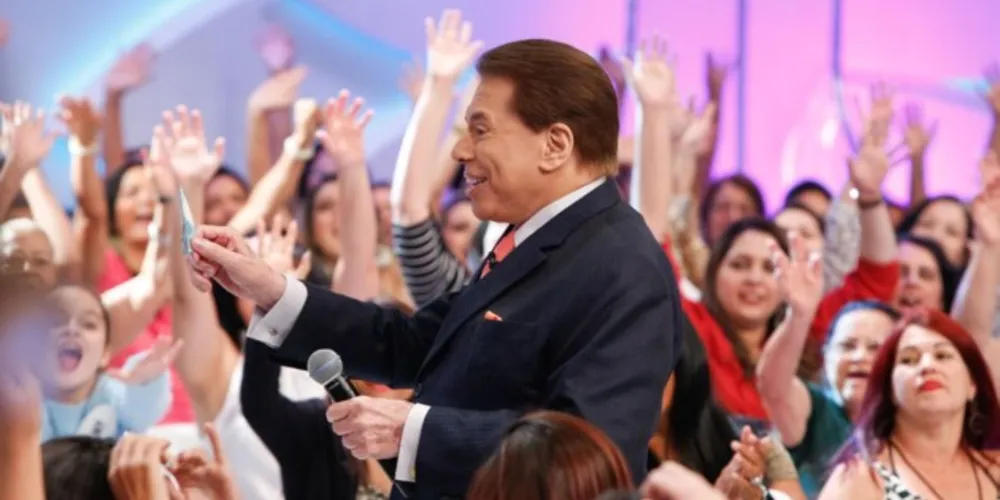Silvio Santos, dono do SBT e apresentador.