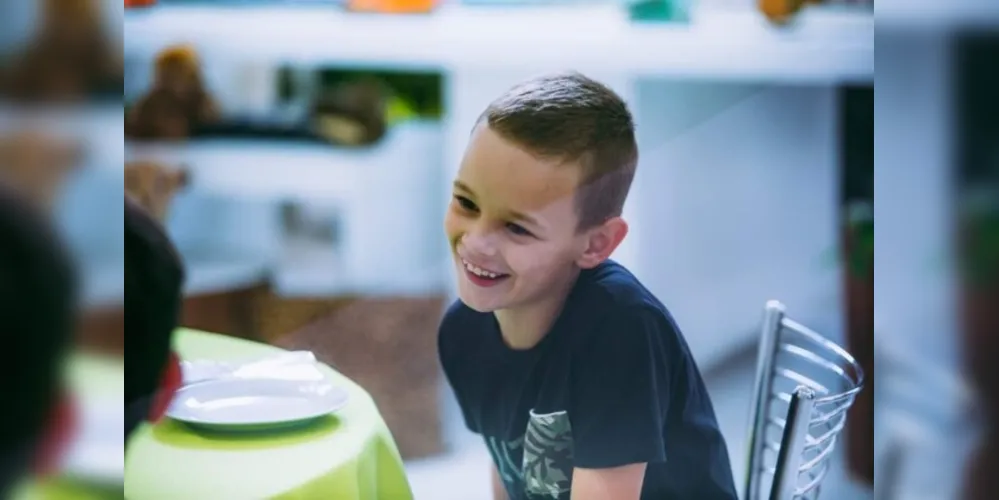 João Pedro de 9 anos gabaritou as provas de Português e de Matemática na Avaliação da SME