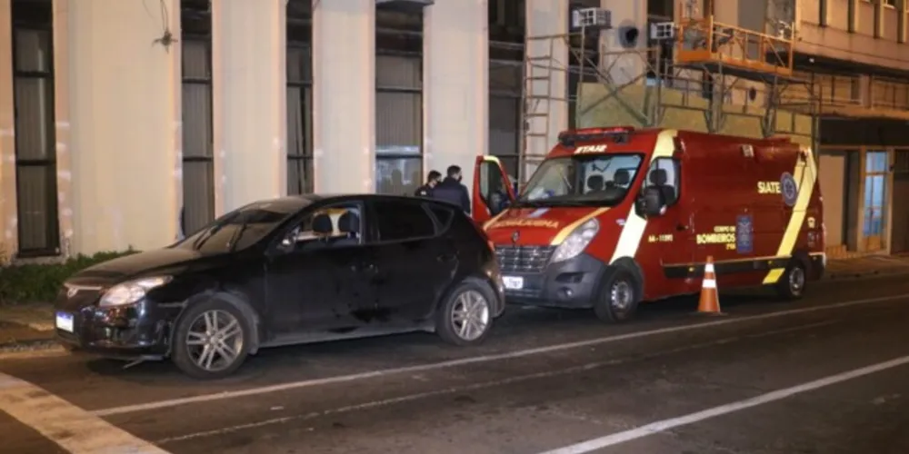 Envolveram-se no acidente um Hyundai i30 e uma Honda CBX 250