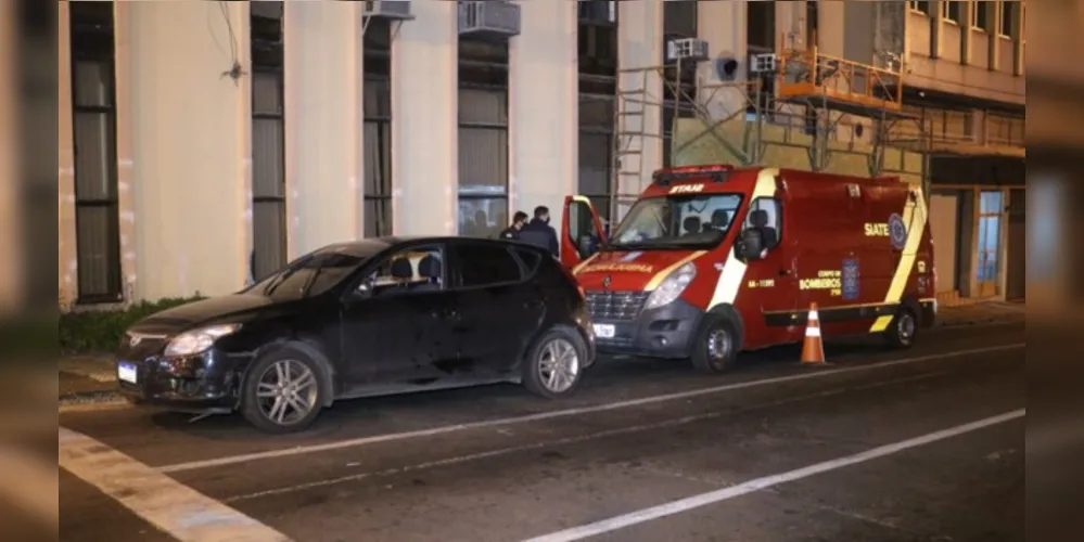 Envolveram-se no acidente um Hyundai i30 e uma Honda CBX 250