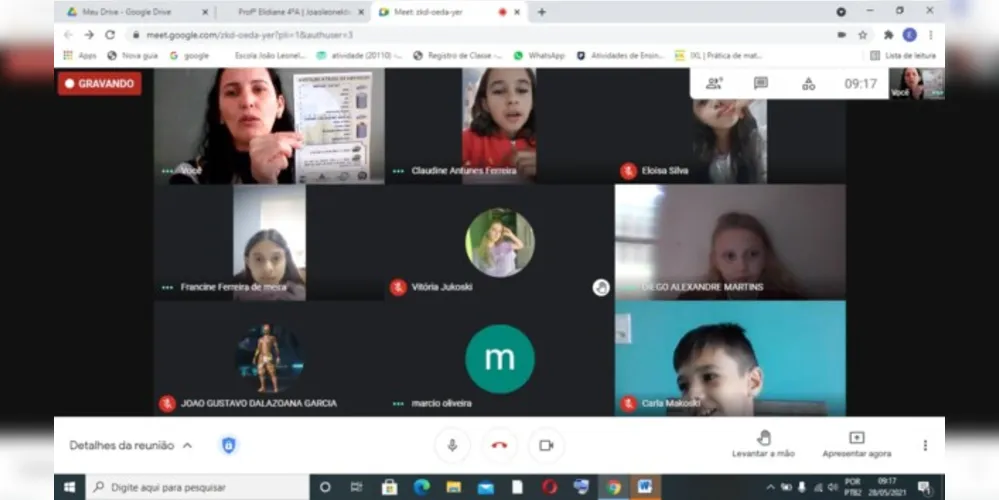 Meet contribuiu na aula sobre a temática ambiental 