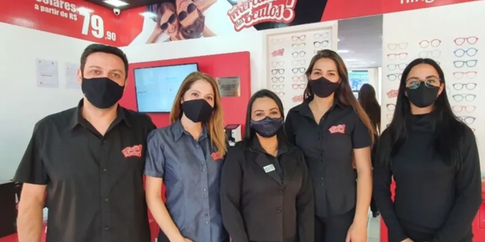 Rede possui armações de marca própria nos modelos masculino, feminino e infantil