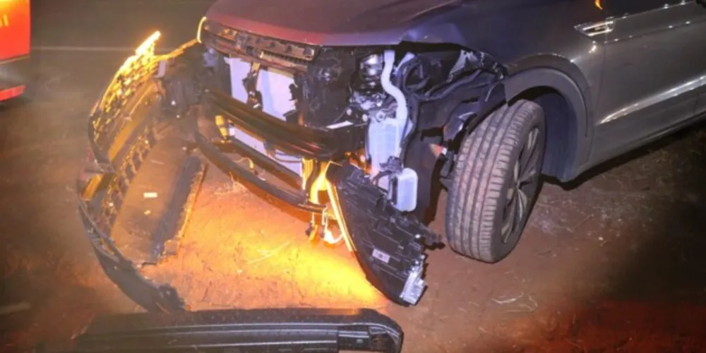 Acidente aconteceu depois que a condutora do T-Cross realizou a ultrapassagem do motocicleta