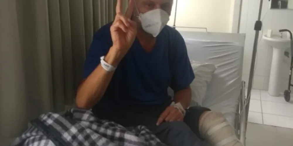 Miroslau Polan Kubisty, de 51 anos, teve a perna amputada