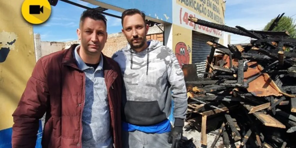 O empresário estima um prejuízo de aproximadamente R$350 mil. Ele pede ajuda para reconstruir a loja.