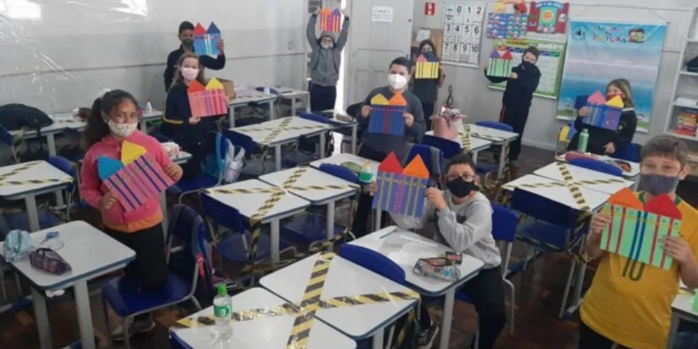 Trabalho foi realizado no retorno as aulas presenciais