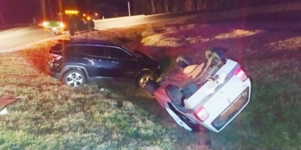 Imagem ilustrativa da imagem Cinco pessoas ficam feridas após acidente na BR-277