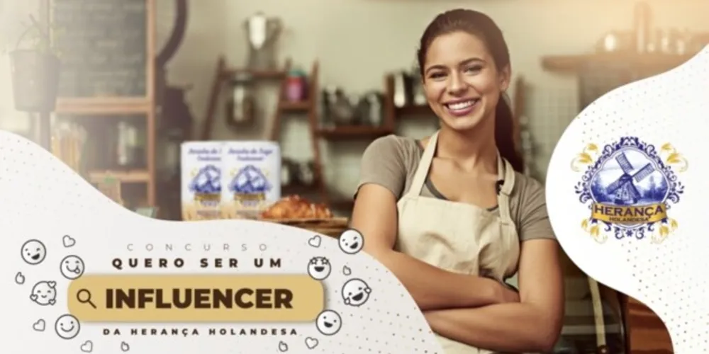 O concurso é de influencers da gastronomia. A campanha irá premiar três nomes para representar a marca em ações nas redes sociais