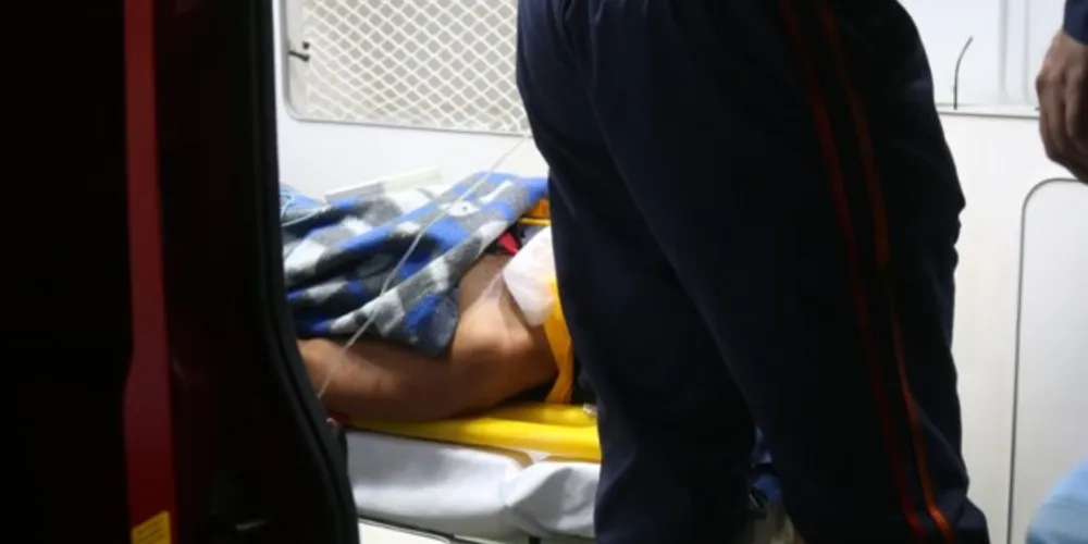 Ele foi levado a um hospital de PG