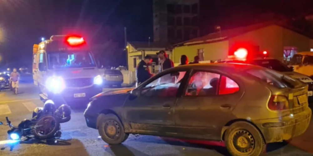 Acidente foi registrado no cruzamento das ruas Dagoberto Pusch e Edgar Briski