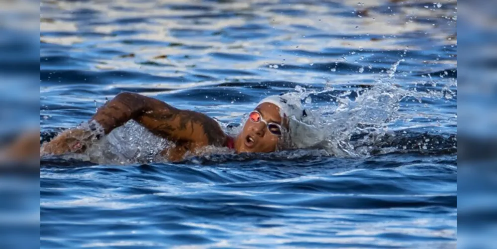  Ana Marcela Cunha conquistou a medalha de ouro na prova dos 10 quilômetros