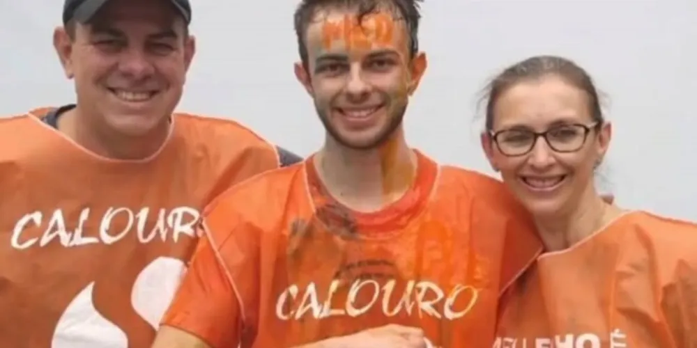 Lucas comemorou as conquistas junto com os pais