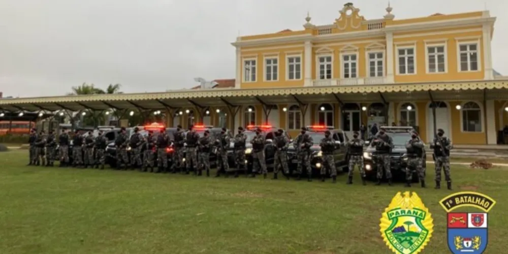 Operação conta com a participação de equipes do Batalhão de Operações Especiais (BOPE) e equipes do Pelotão de Polícia de Choque do 1° BPM