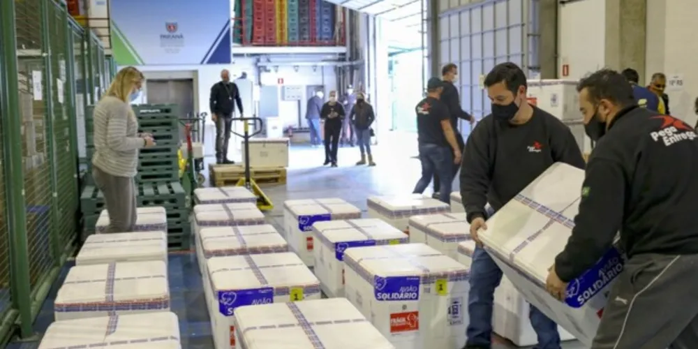 Cerca de 55% das doses entregues na 3ª Regional de Saúde vão ficar em PG. Lote terá vacinas da Pfizer e a dose única da Janssen