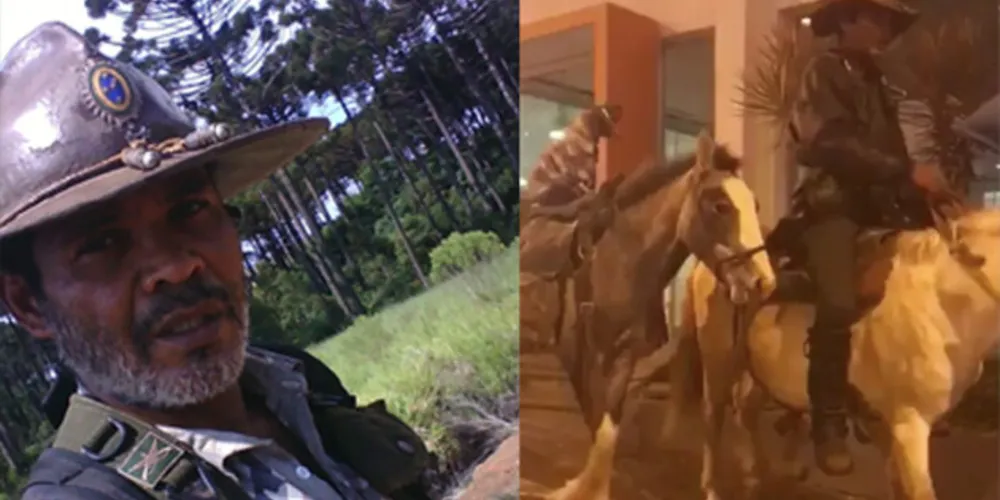 Luiz Manoel Ribas ficou conhecido por passear à cavalo pelas ruas da cidade junto do seu cachorro. Ele está em estado grave no hospital