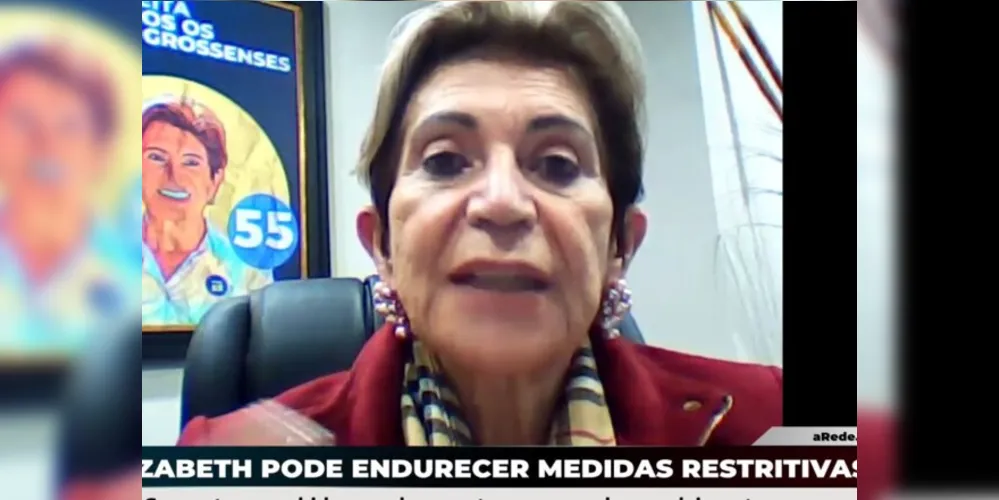 Prefeita Elizabeth diz que a 'pandemia está acabando conos'.