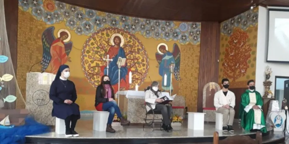 O ‘primeiro ato’ da peça foi encenado domingo na Paróquia do Pilar.